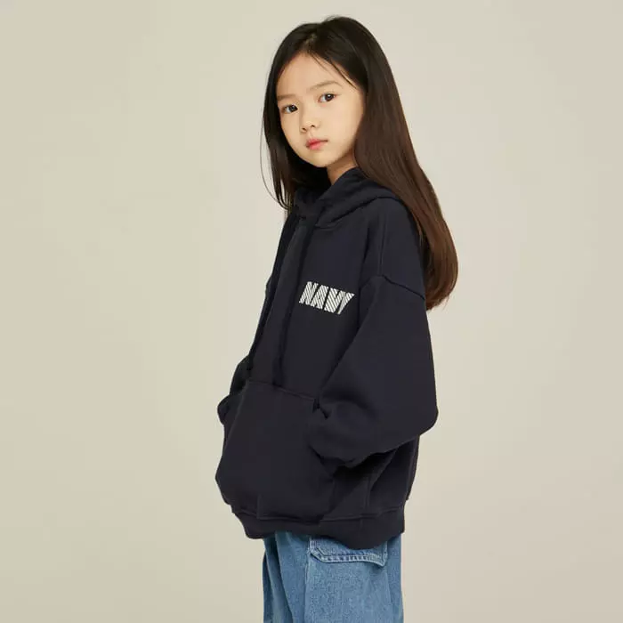 nrk - Korean Children Fashion - #magicofchildhood - Navy Hoody  - 12