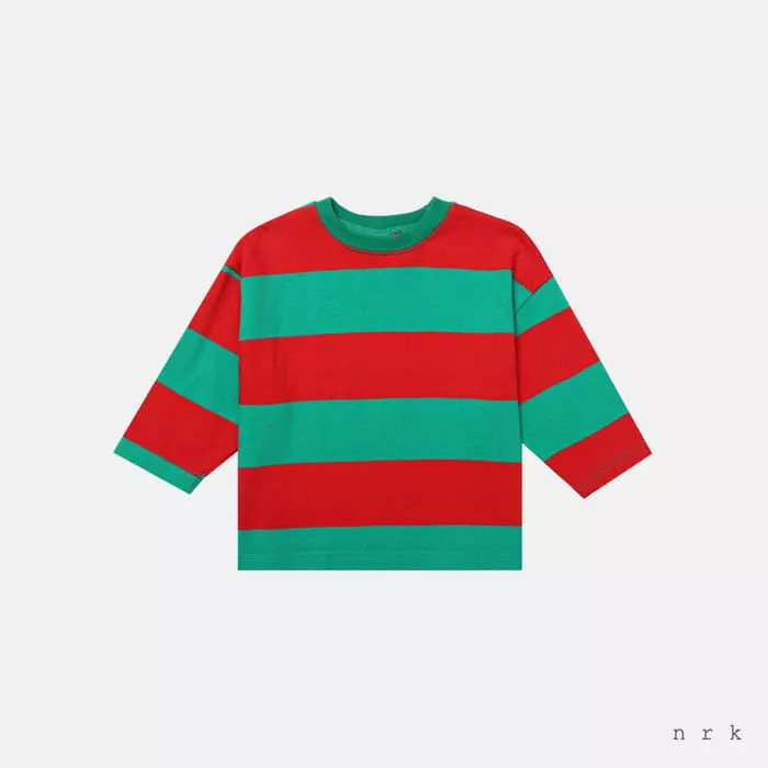 nrk - Korean Children Fashion - #magicofchildhood - Stripes Box Tee - 3