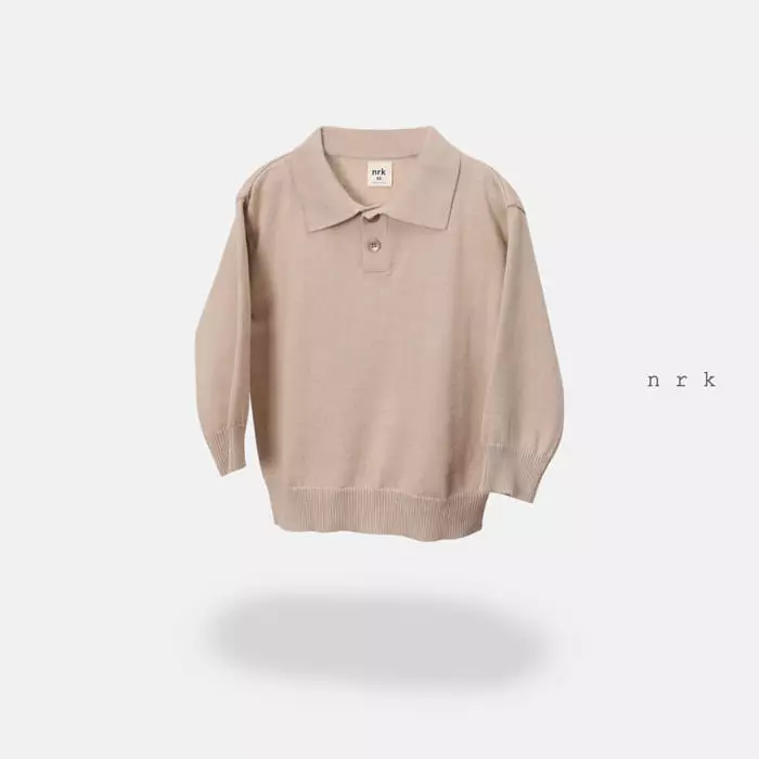 nrk - Korean Children Fashion - #minifashionista - Collar Knit Tee - 2
