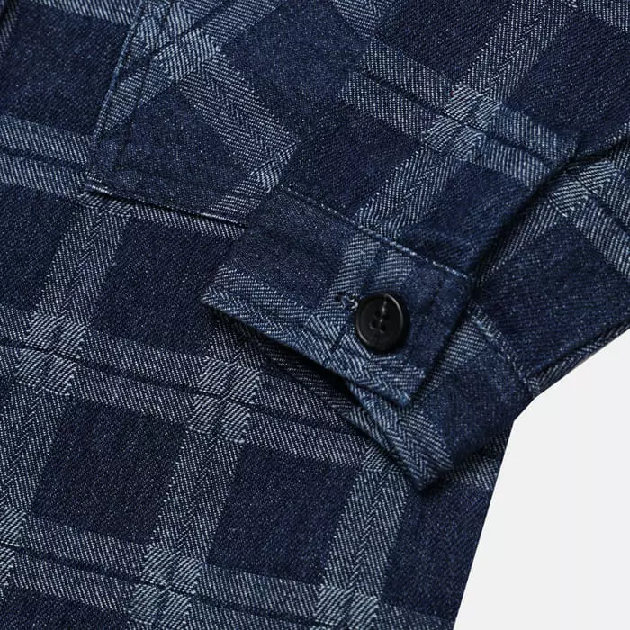 nrk - Korean Children Fashion - #minifashionista - Twill Denim Shirt - 9