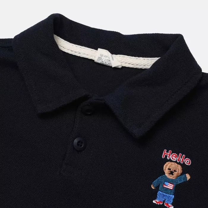 nrk - Korean Children Fashion - #minifashionista - Bear Collar Tee - 8