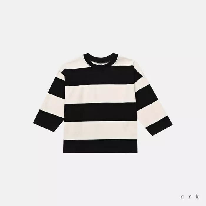 nrk - Korean Children Fashion - #magicofchildhood - Stripes Box Tee - 4