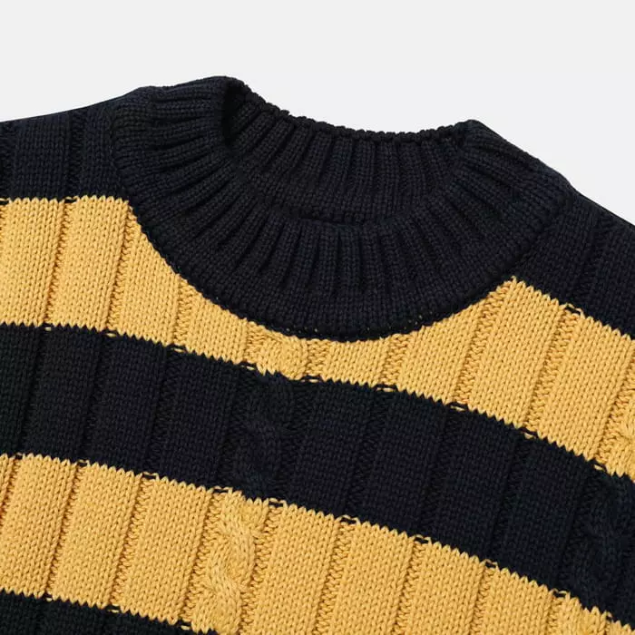 nrk - Korean Children Fashion - #prettylittlegirls - Stripes Knit Tee - 6