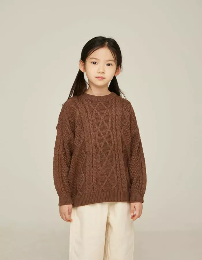 nrk - Korean Children Fashion - #stylishchildhood - Fisher Man Knit Tee - 12