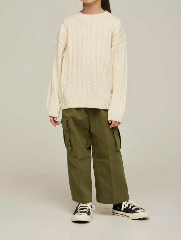 nrk - Korean Children Fashion - #stylishchildhood - Cool Twist Knit Tee - 10