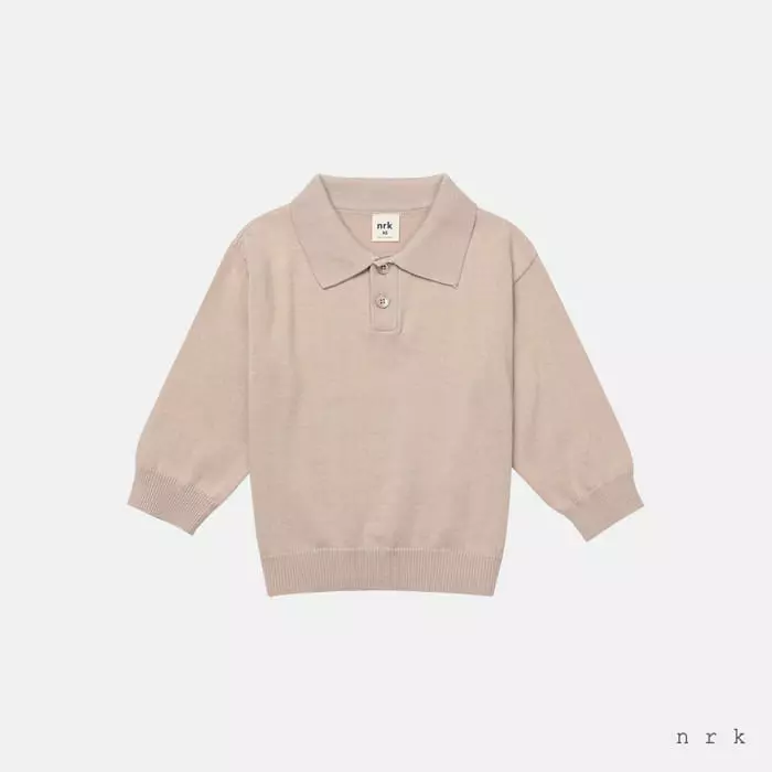 nrk - Korean Children Fashion - #toddlerclothing - Collar Knit Tee - 5
