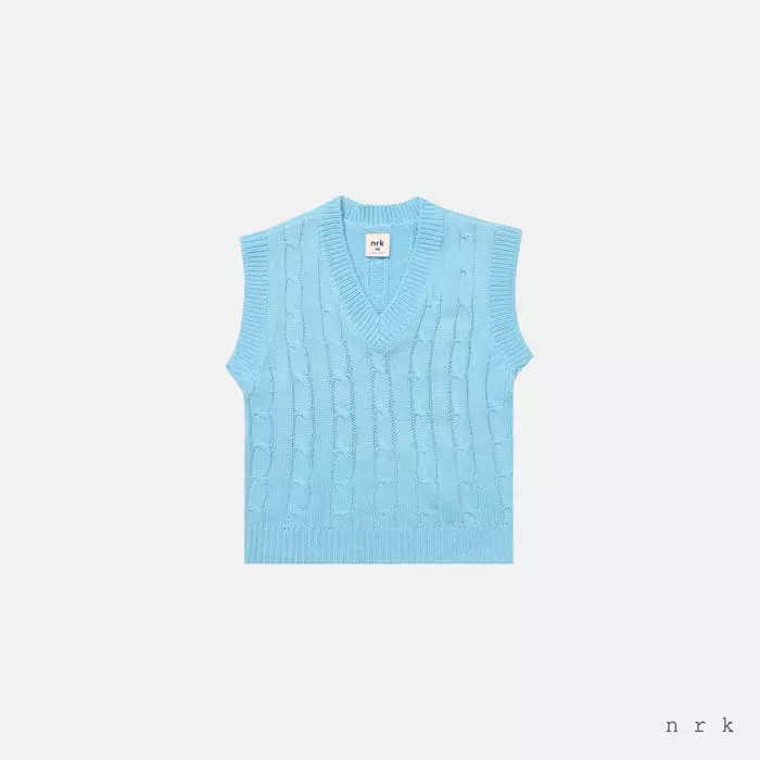 nrk - Korean Children Fashion - #toddlerclothing - Cable Vest - 2