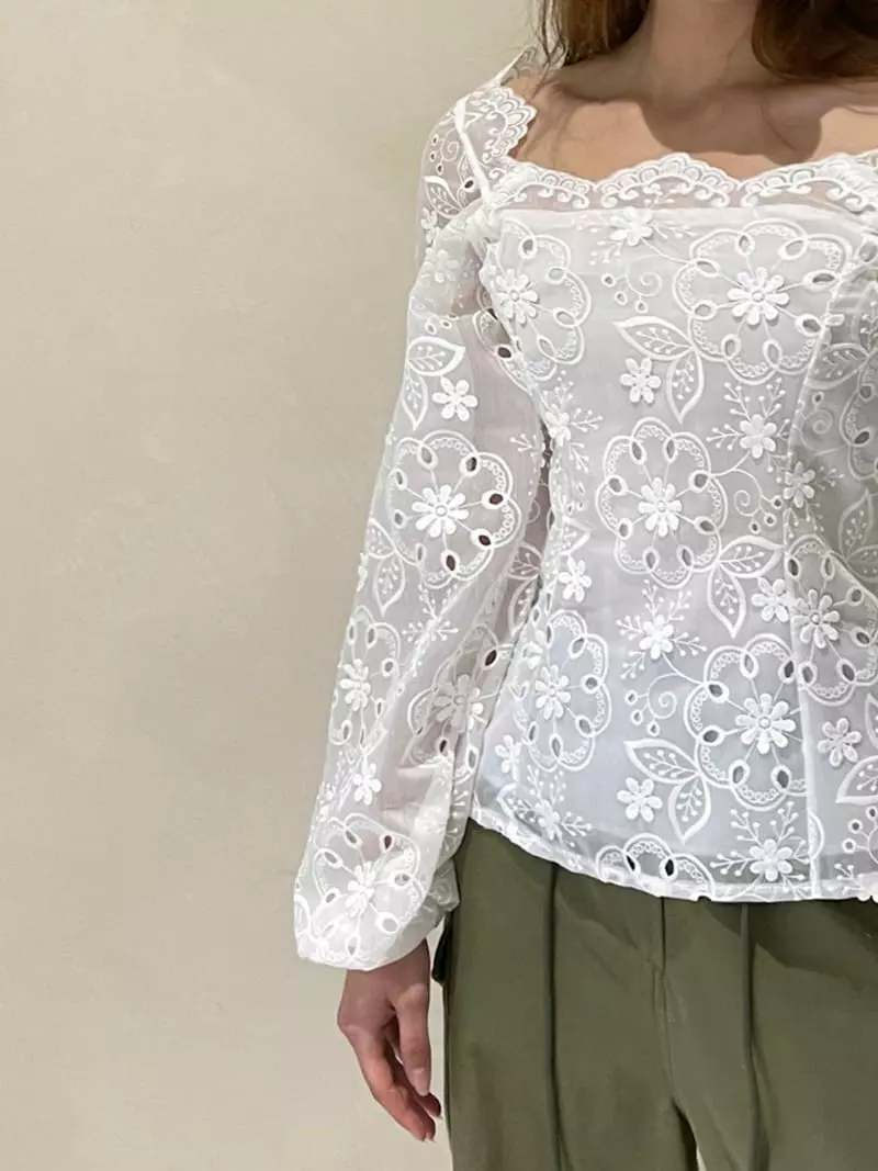 140 Avenue - Korean Women Fashion - #womensfashion - Scrap Puff Blouse - 4