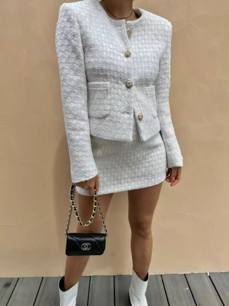 140 Avenue - Korean Women Fashion - #momslook - Rope Twid Jacket - 5