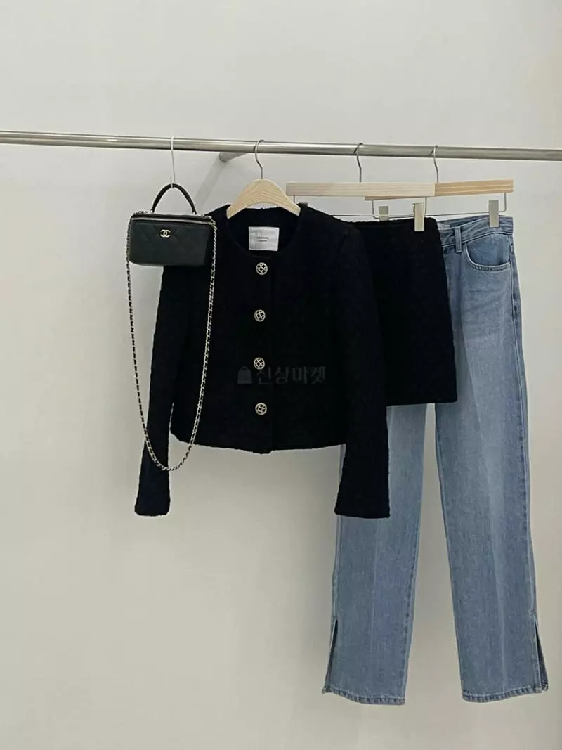 140 Avenue - Korean Women Fashion - #momslook - Rope Twid Jacket - 7