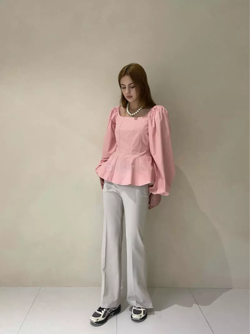 140 Avenue - Korean Women Fashion - #momslook - Twill Slit Blouse - 11