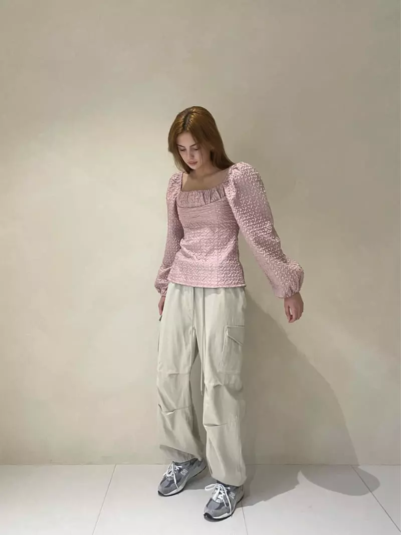 140 Avenue - Korean Women Fashion - #momslook - Ember Jacquard Blouse - 10