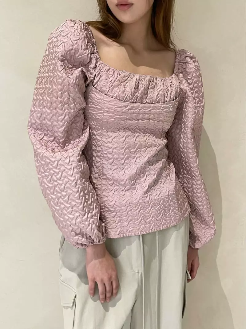140 Avenue - Korean Women Fashion - #momslook - Ember Jacquard Blouse - 12