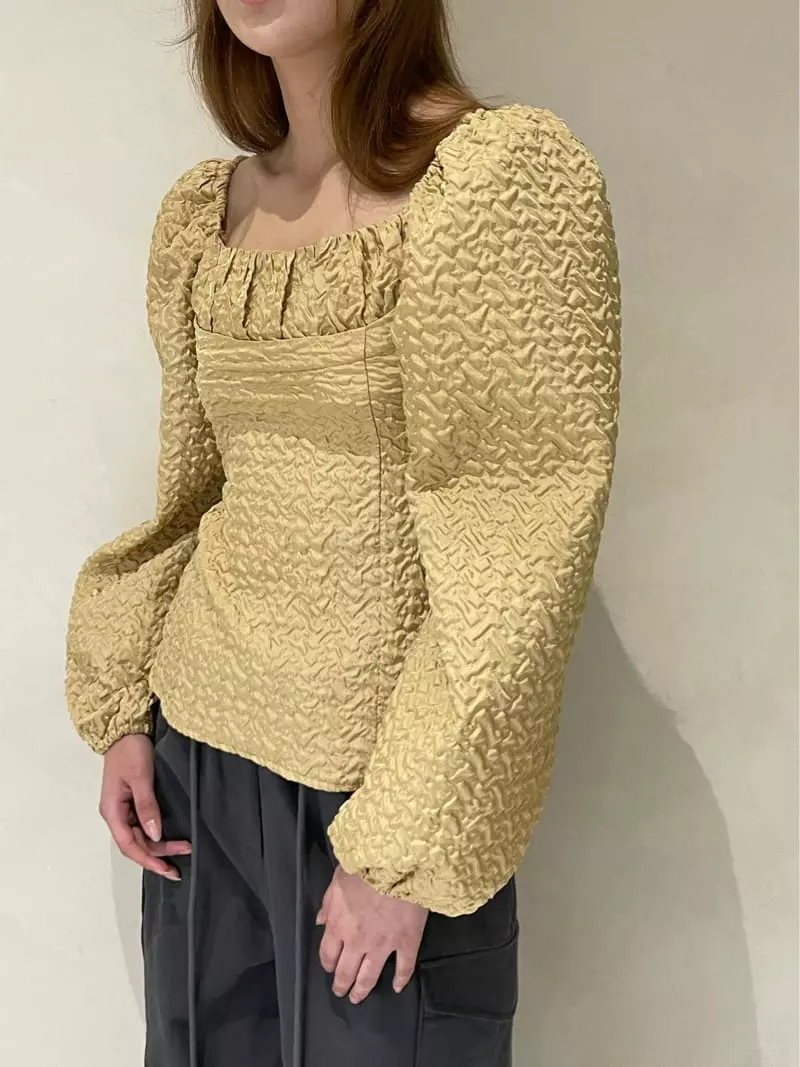 140 Avenue - Korean Women Fashion - #momslook - Ember Jacquard Blouse - 6