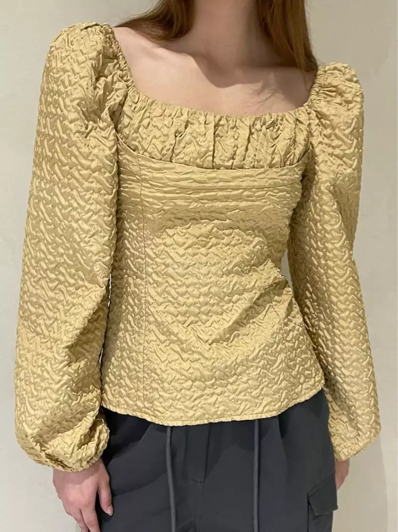 140 Avenue - Korean Women Fashion - #momslook - Ember Jacquard Blouse - 8