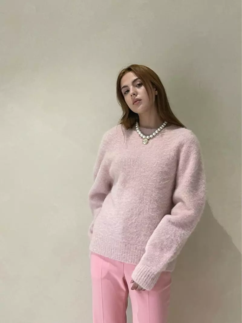 140 Avenue - Korean Women Fashion - #romanticstyle - Peret Whole Gament Knit Tee - 8