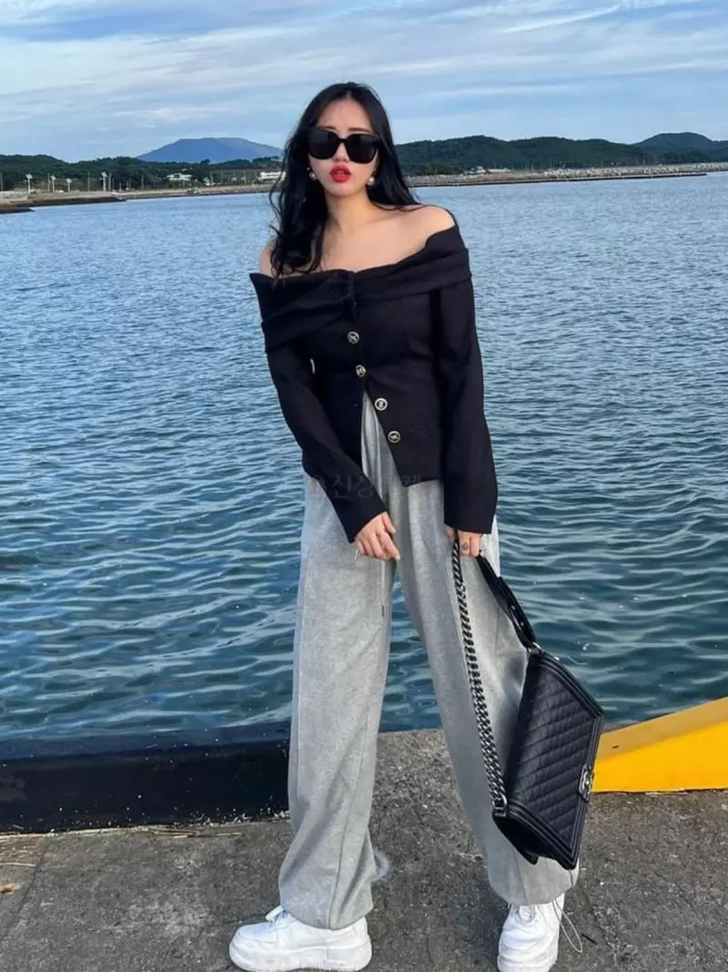 140 Avenue - Korean Women Fashion - #shopsmall - Off Shoulder Jacket - 2