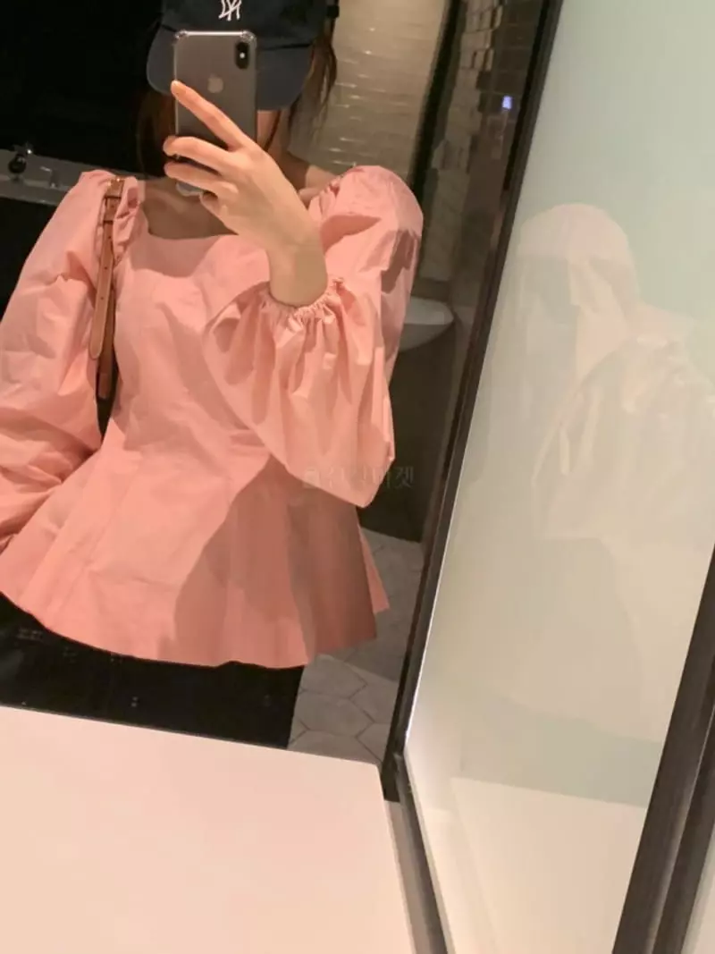 140 Avenue - Korean Women Fashion - #thatsdarling - Twill Slit Blouse - 9