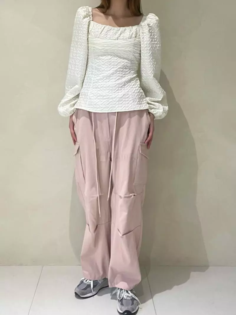140 Avenue - Korean Women Fashion - #thatsdarling - Ember Jacquard Blouse - 2