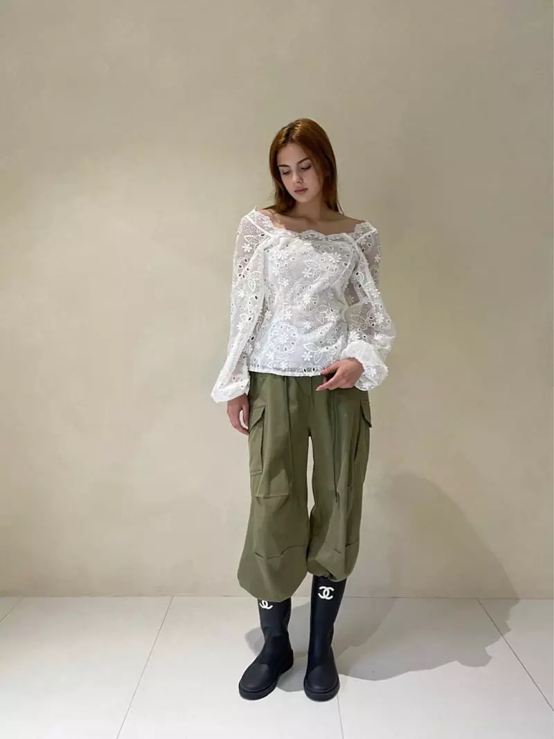 140 Avenue - Korean Women Fashion - #thelittlethings - Scrap Puff Blouse