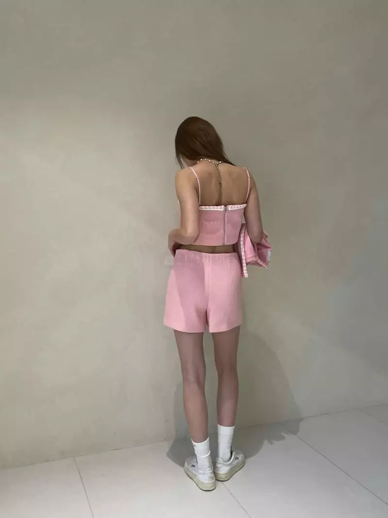 140 Avenue - Korean Women Fashion - #vintageinspired - Tape Twid Top