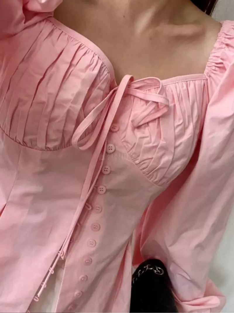 140 Avenue - Korean Women Fashion - #womensfashion - Beth Button Blouse - 8