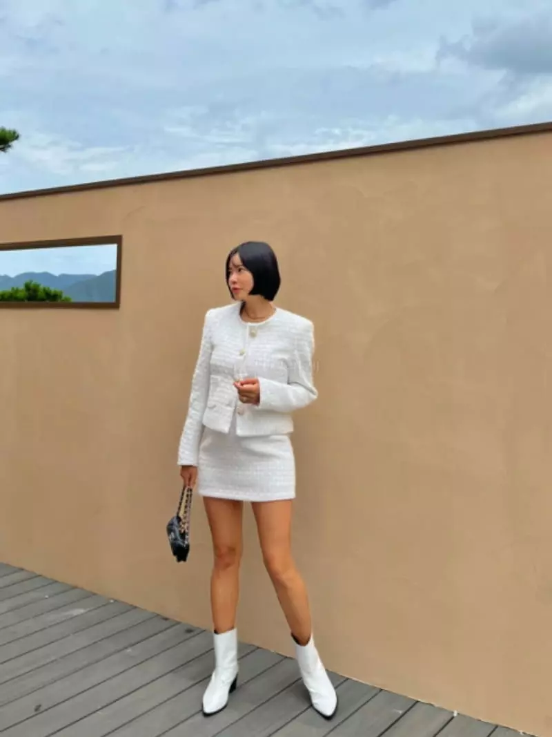 140 Avenue - Korean Women Fashion - #momslook - Rope Twid Jacket - 4
