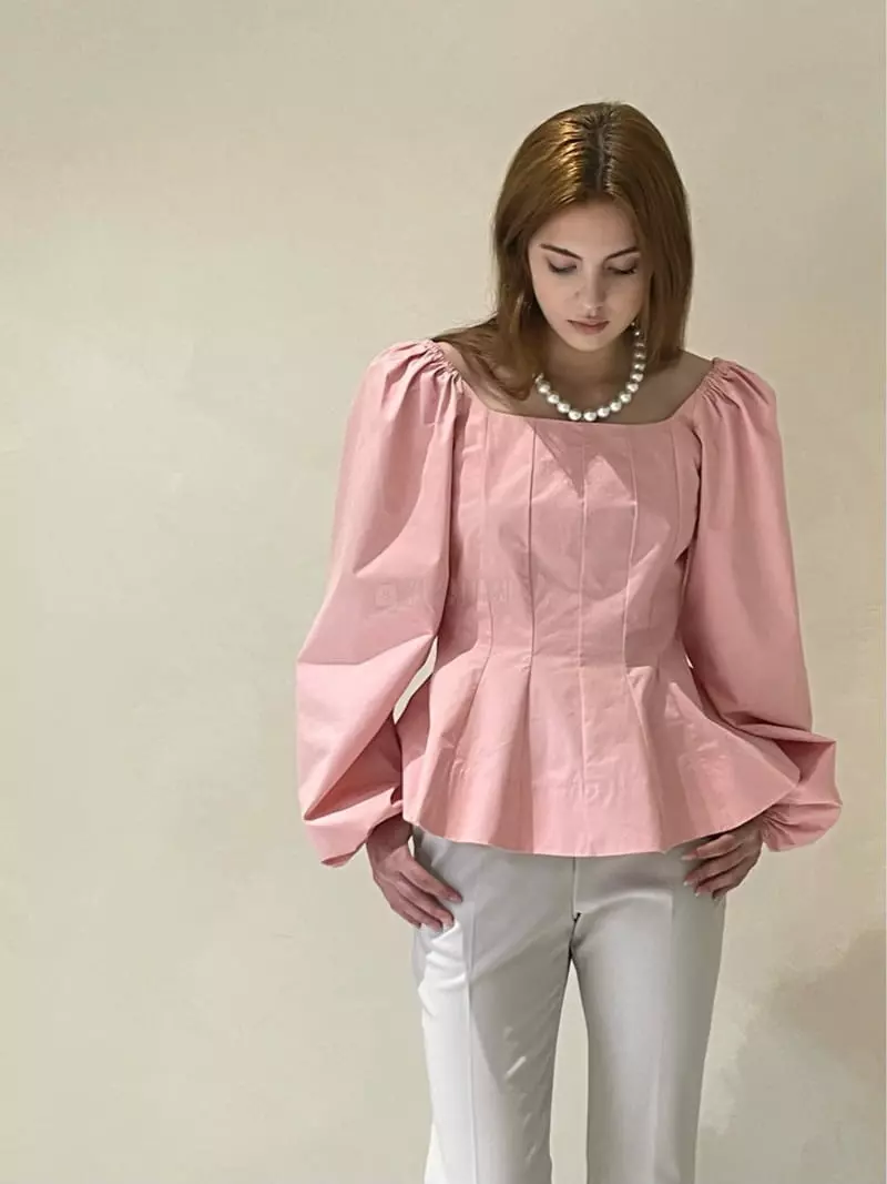 140 Avenue - Korean Women Fashion - #womensfashion - Twill Slit Blouse - 12