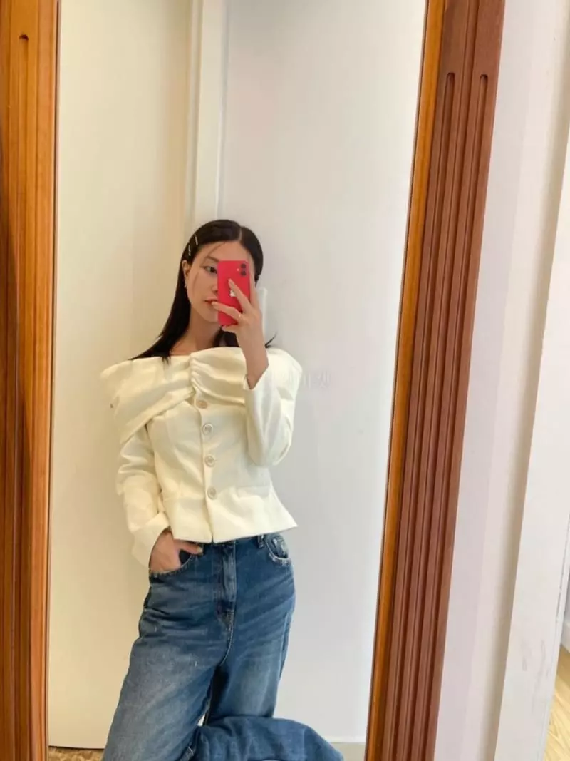 140 Avenue - Korean Women Fashion - #womensfashion - Off Shoulder Jacket - 10