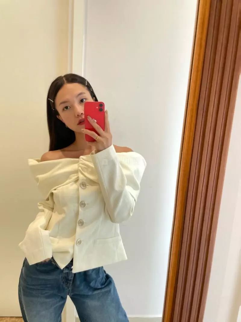 140 Avenue - Korean Women Fashion - #womensfashion - Off Shoulder Jacket - 8
