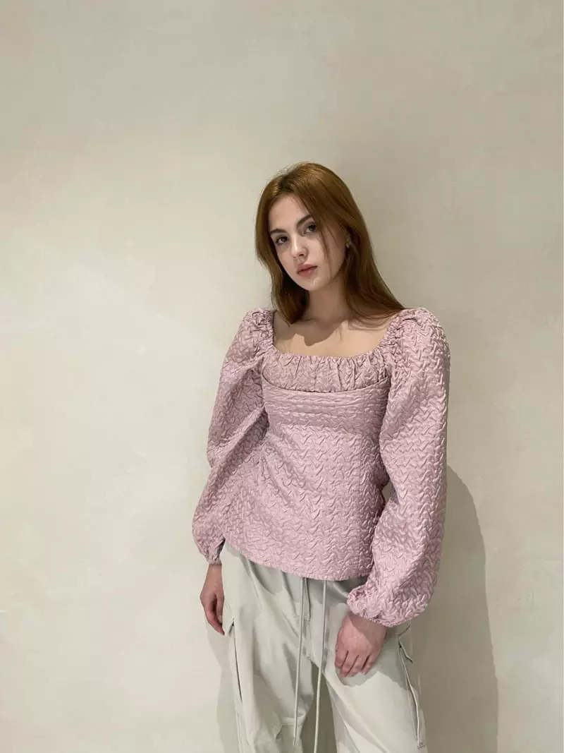 140 Avenue - Korean Women Fashion - #womensfashion - Ember Jacquard Blouse - 11