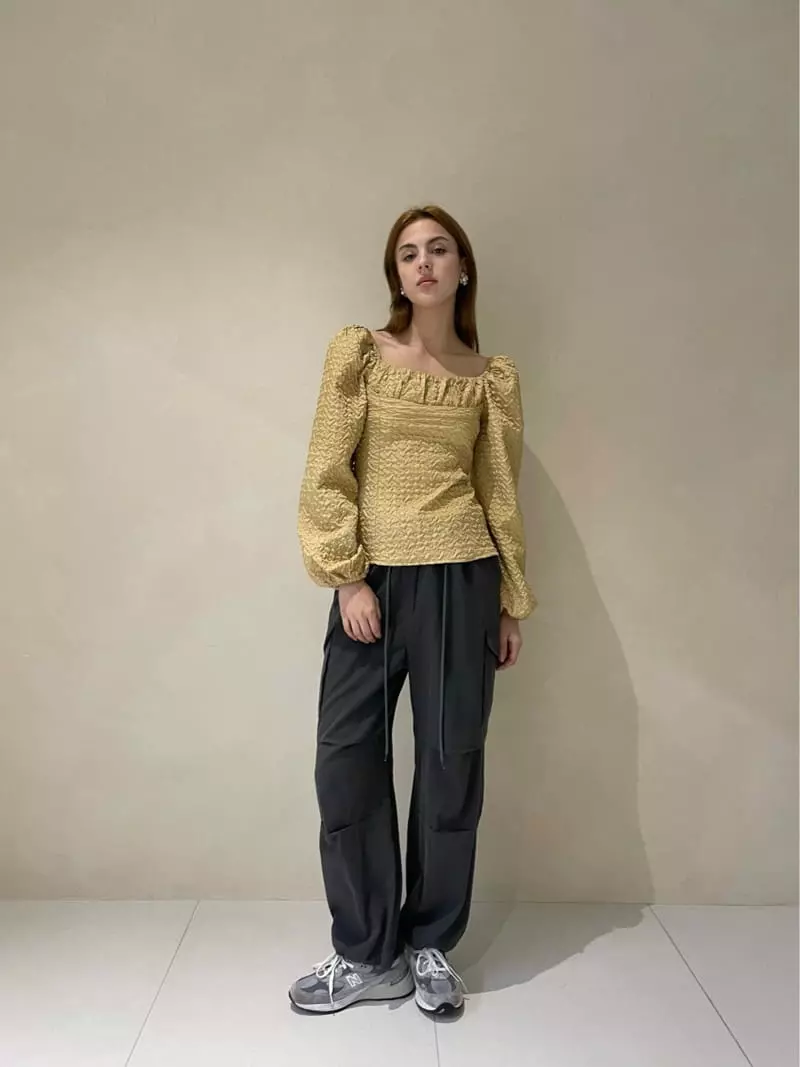 140 Avenue - Korean Women Fashion - #womensfashion - Ember Jacquard Blouse - 7