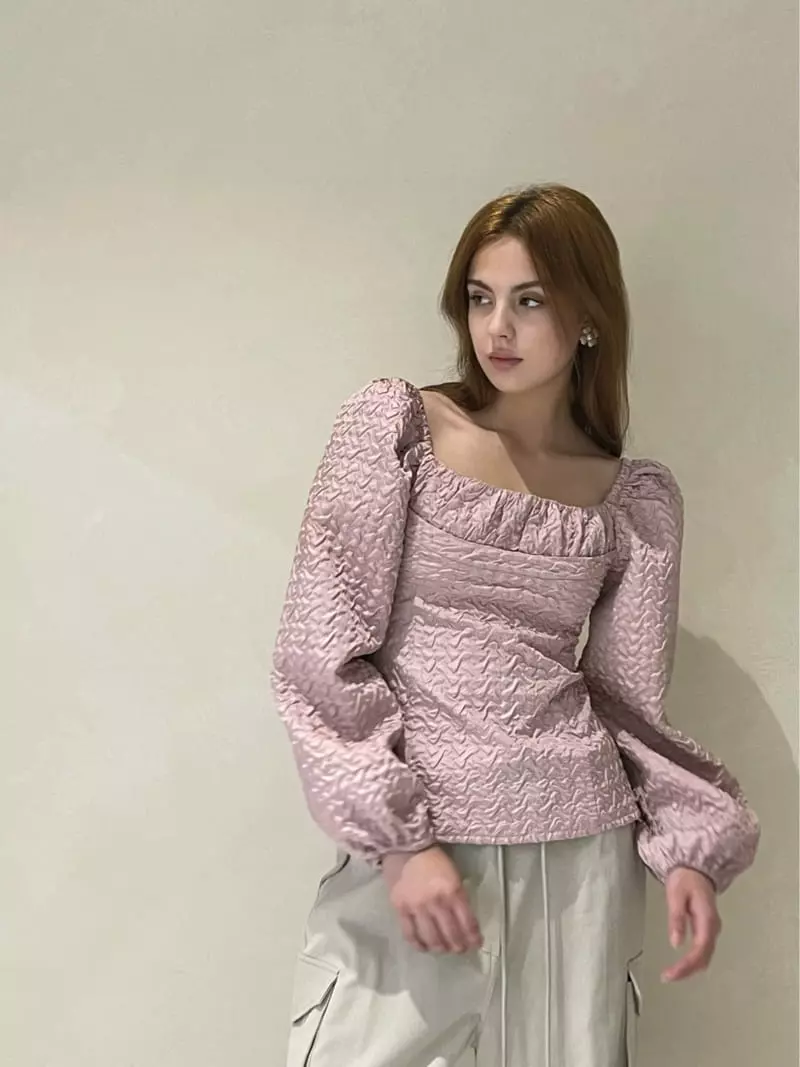 140 Avenue - Korean Women Fashion - #womensfashion - Ember Jacquard Blouse - 9