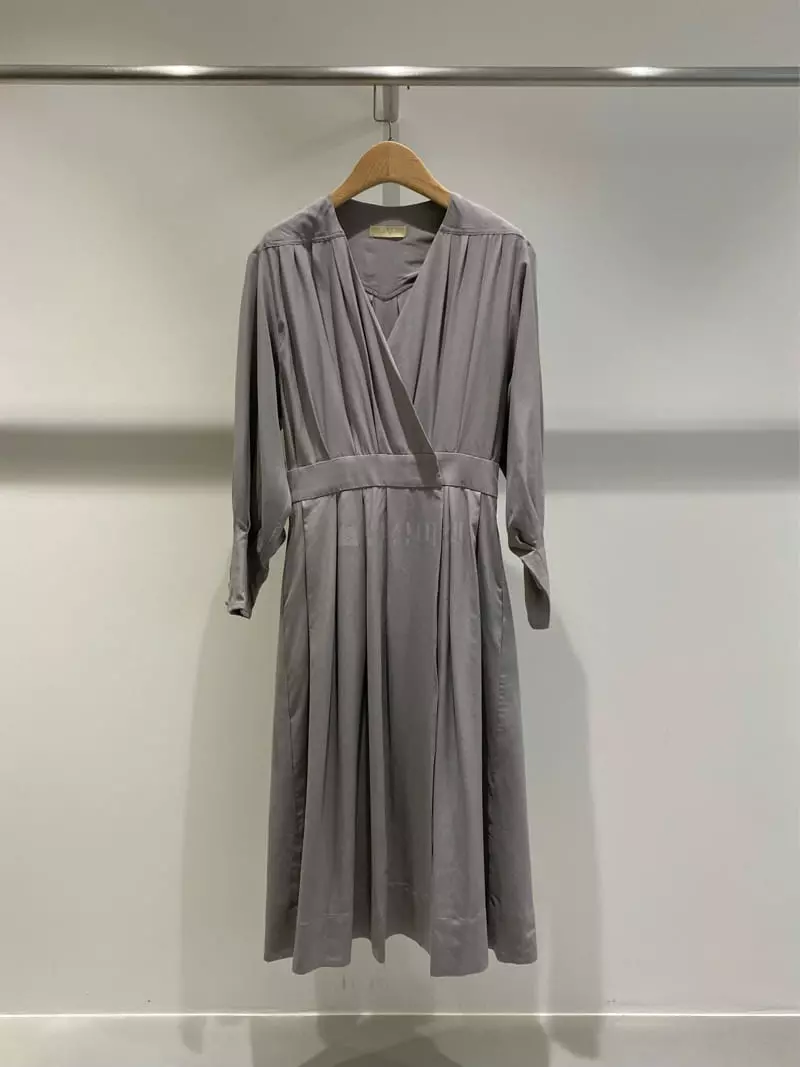 1968 - Korean Women Fashion - #womensfashion - Wrap Wrinkle One-piece