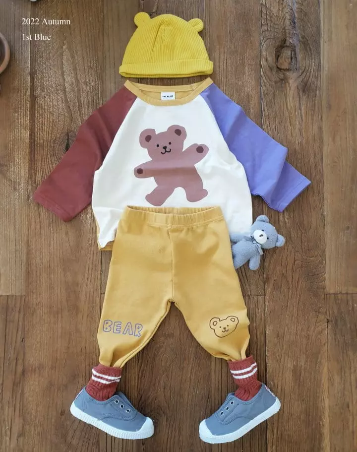 1st Blue - Korean Children Fashion - #kidzfashiontrend - Bear Pants - 4