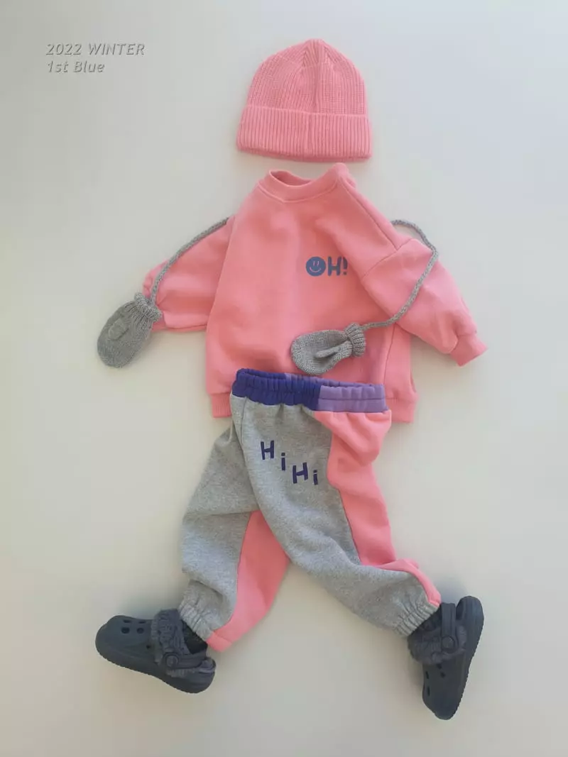 1st Blue - Korean Children Fashion - #kidzfashiontrend - Smile Sweatshirt - 4