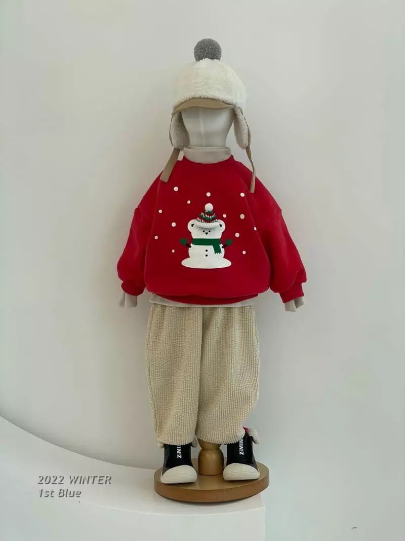 1st Blue - Korean Children Fashion - #childrensboutique - Merry Swearshirt - 3