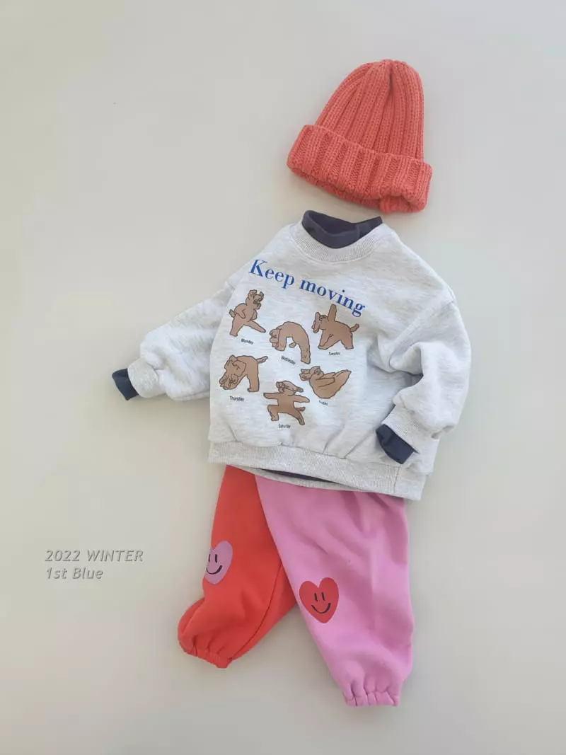 1st Blue - Korean Children Fashion - #designkidswear - Moving Sweatshirt - 5