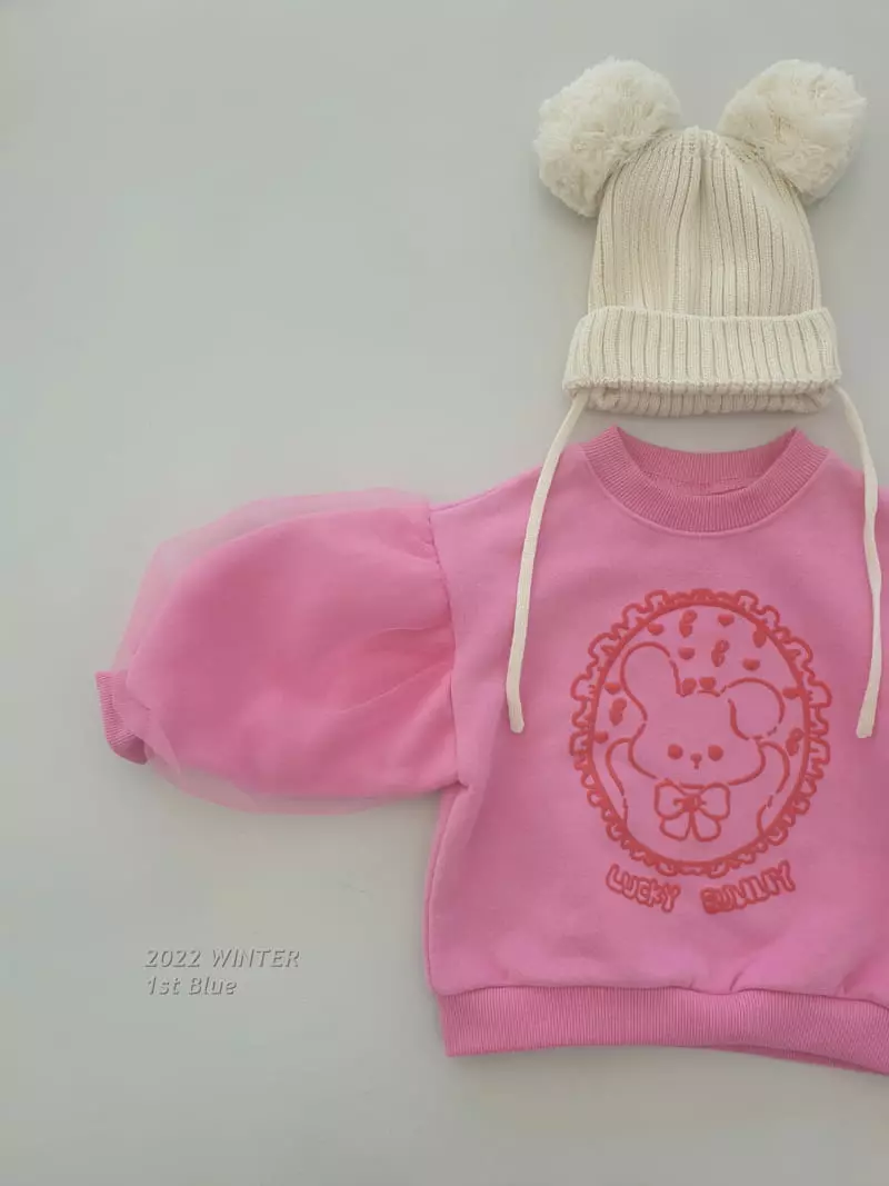 1st Blue - Korean Children Fashion - #designkidswear - Rabbit Sweatshirt
