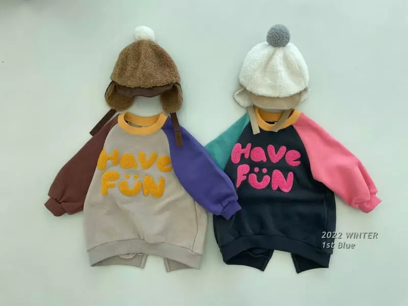1st Blue - Korean Children Fashion - #discoveringself - Have Fun Long Tee - 3