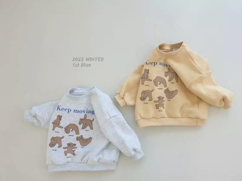 1st Blue - Korean Children Fashion - #fashionkids - Moving Sweatshirt - 7