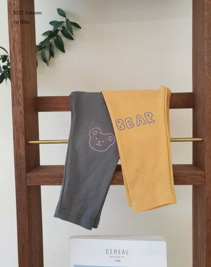 1st Blue - Korean Children Fashion - #kidsshorts - Bear Pants