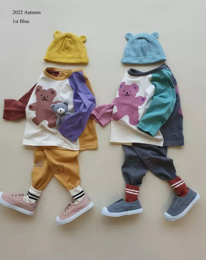 1st Blue - Korean Children Fashion - #kidsstore - Bear Pants - 2