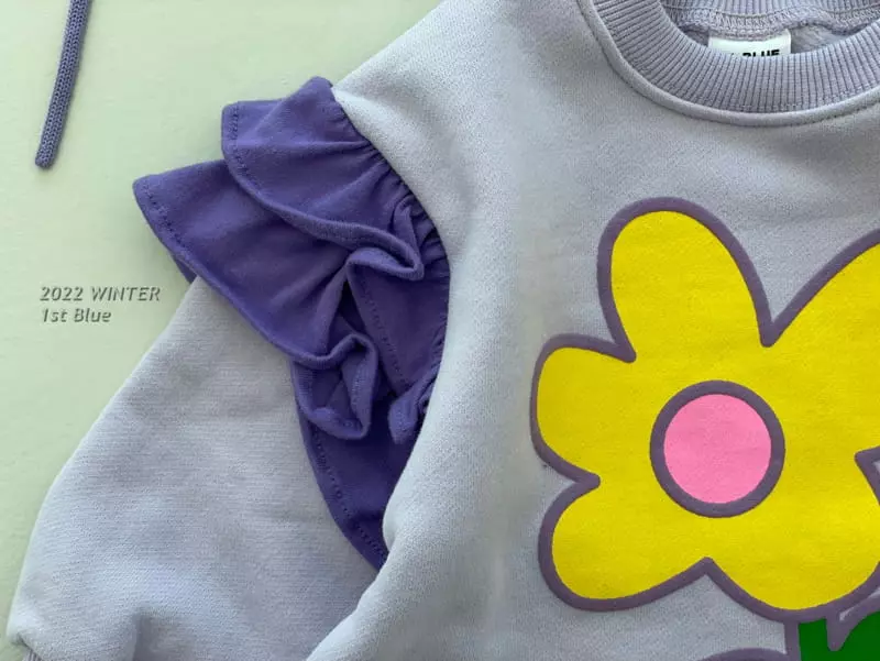 1st Blue - Korean Children Fashion - #kidsstore - 1 Flower Tee - 5