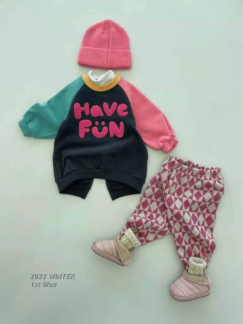 1st Blue - Korean Children Fashion - #kidsstore - Chess Dia Pants - 4