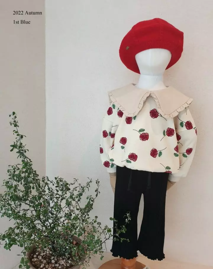 1st Blue - Korean Children Fashion - #littlefashionista - Boca Rose Tee - 6