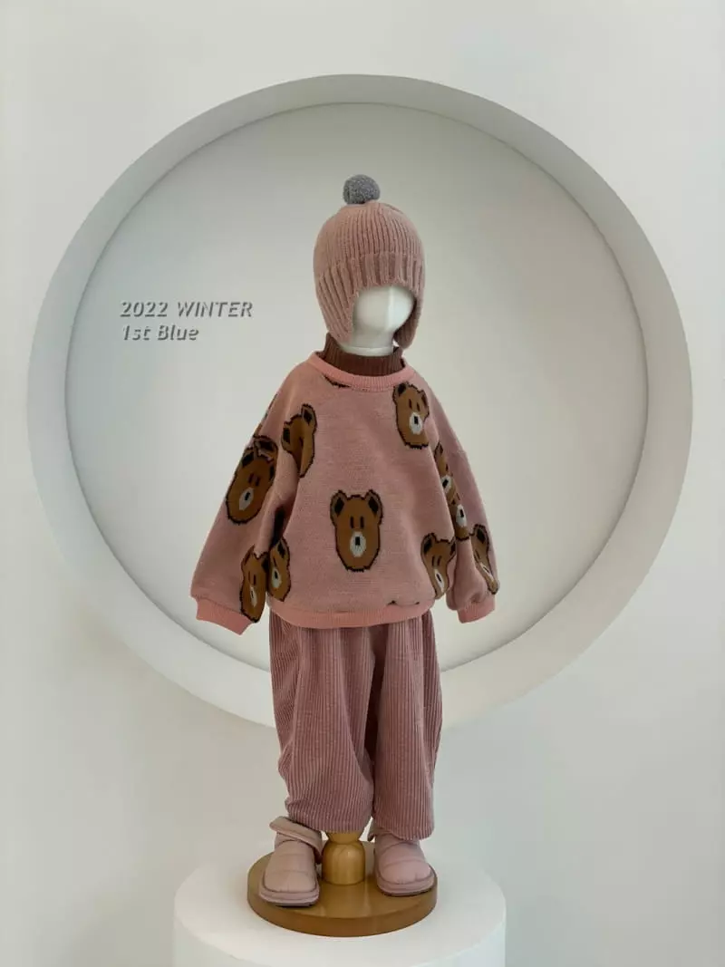 1st Blue - Korean Children Fashion - #Kfashion4kids - Jacquard Tee - 4