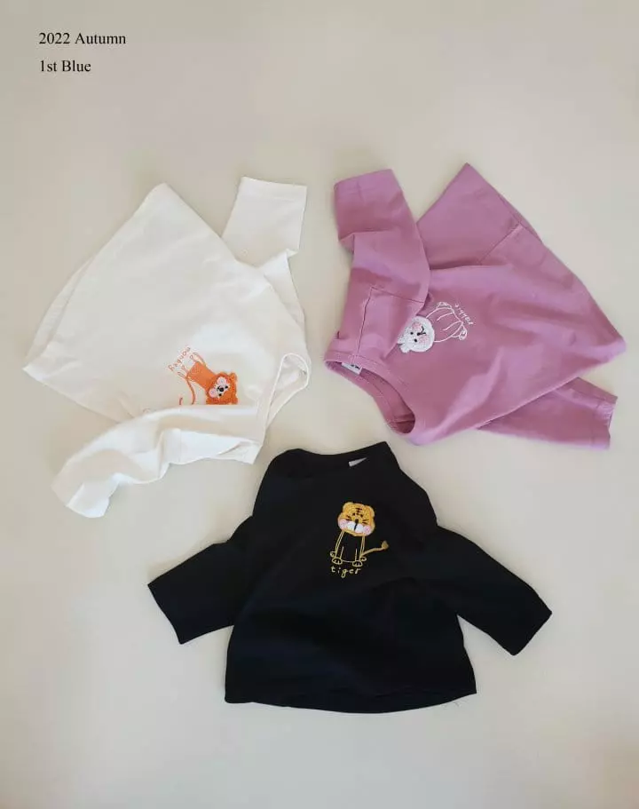 1st Blue - Korean Children Fashion - #littlefashionista - Quilting Tee - 4