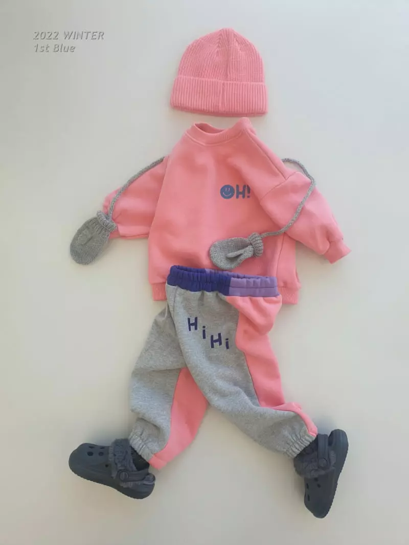 1st Blue - Korean Children Fashion - #littlefashionista - Oh Smile Sweatshirt - 4