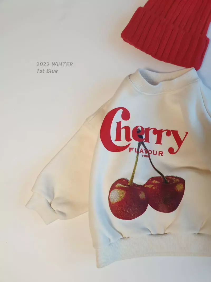 1st Blue - Korean Children Fashion - #magicofchildhood - Cherry Sweatshirt - 6
